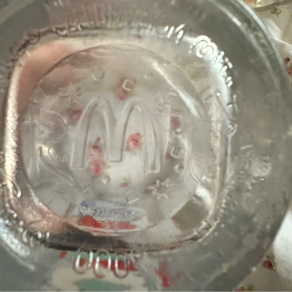 McDonald's Glass Mug with Mickey Mouse Design